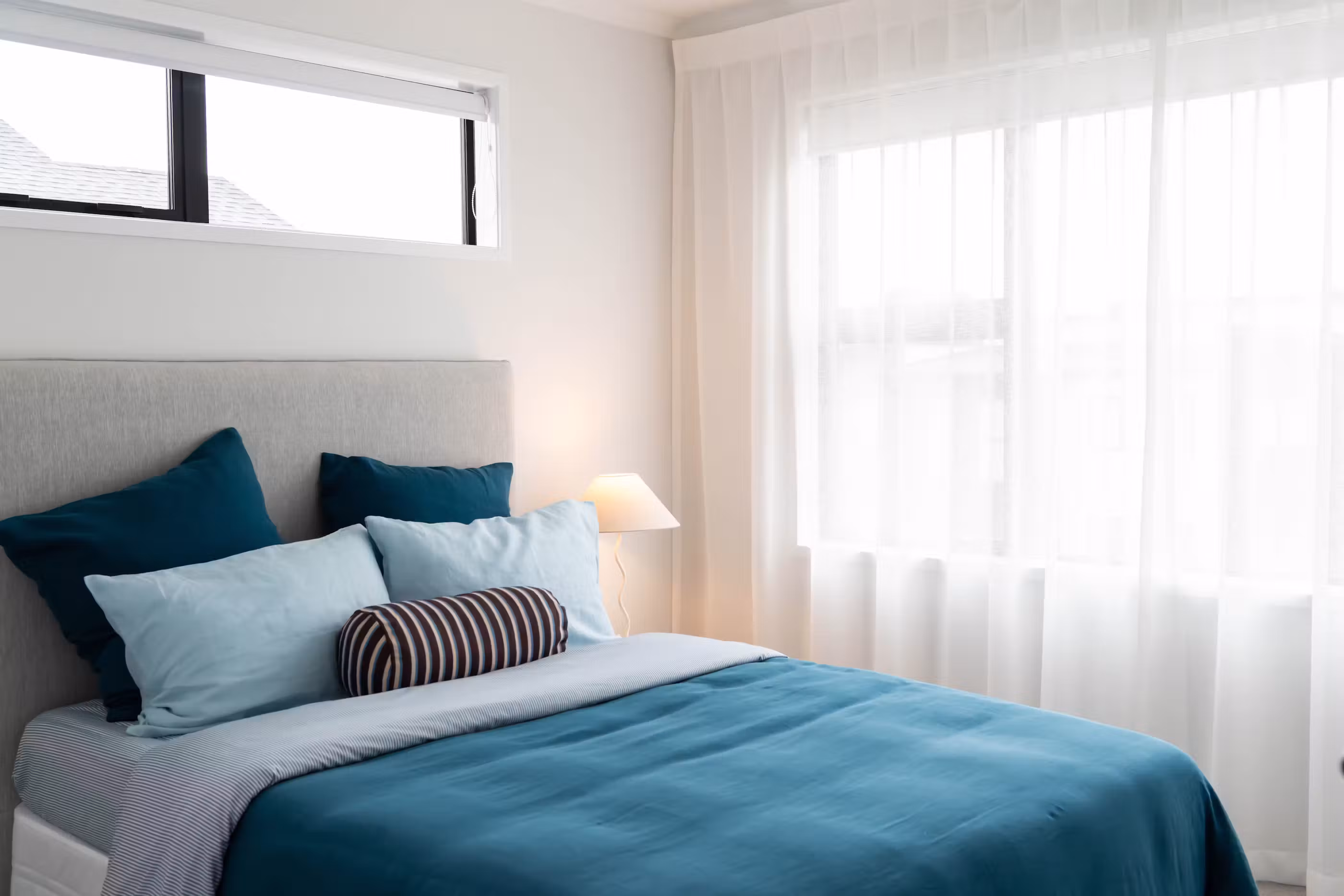 A bright, beautifully finished bedroom designed for comfort, relaxation and everyday living.